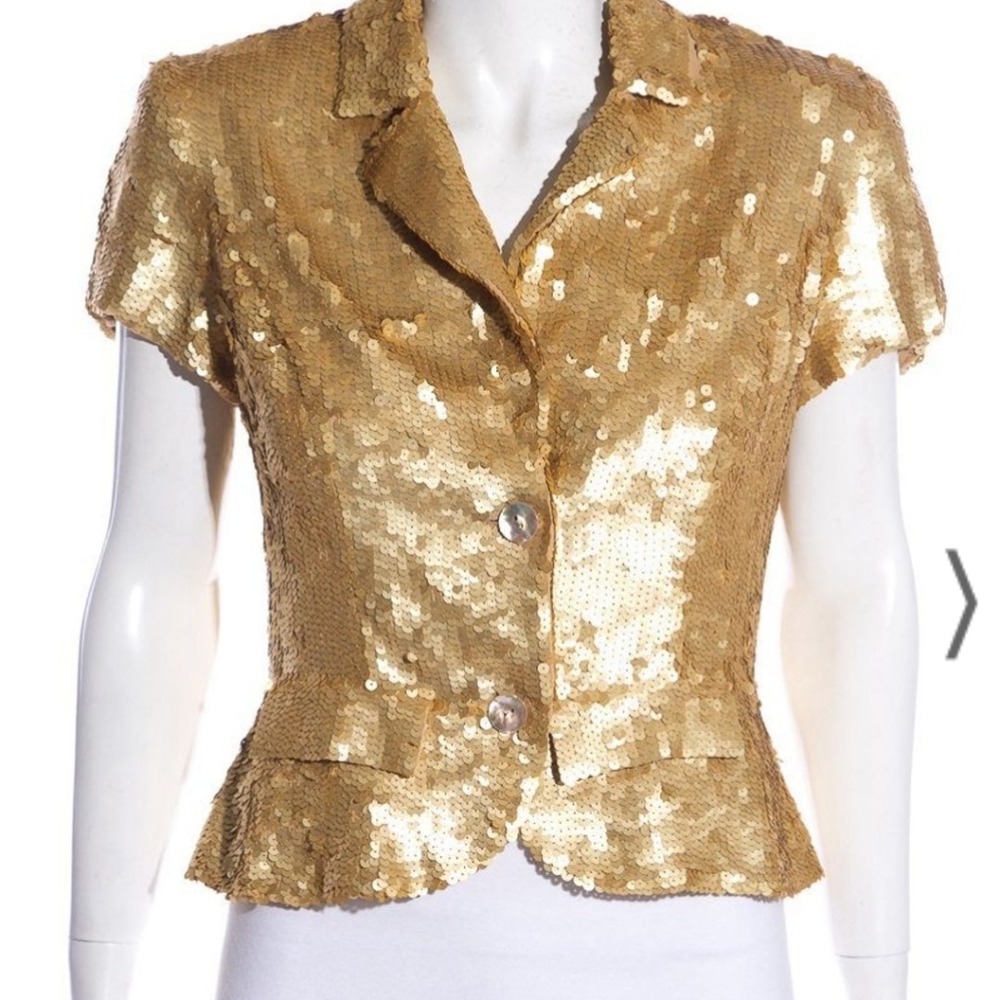 Matte Gold Blazer